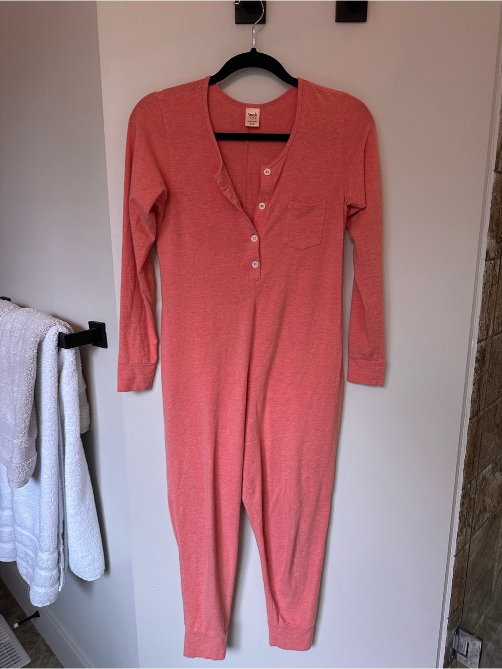 Smash + Tess Long Sleeve Henley Romper